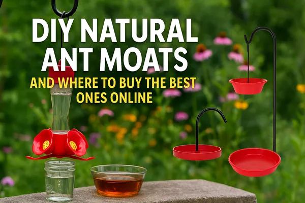 img of DIY Ant Moats & Best Amazon Options for Hummingbird Feeders