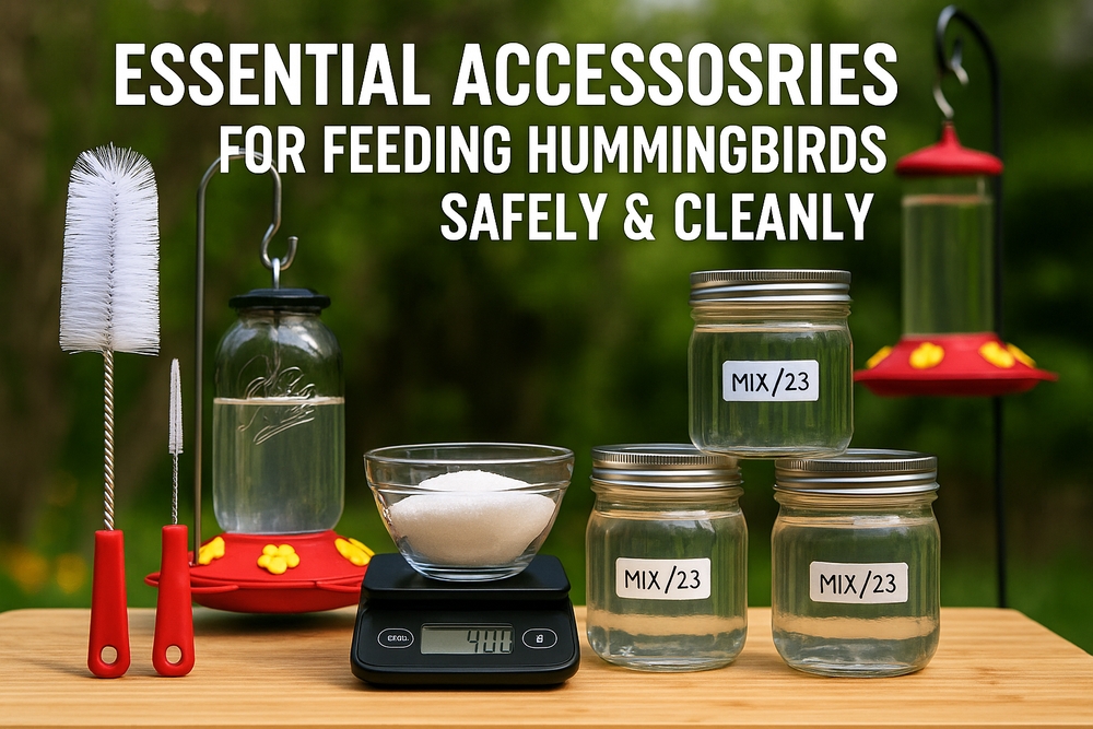 img of Essential Accessories for Safe & Clean Hummingbird Feeding – Expert Picks