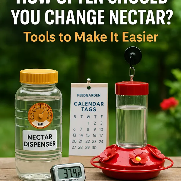 img of How Often You Should Change Hummingbird Nectar – Expert Schedule & Tools