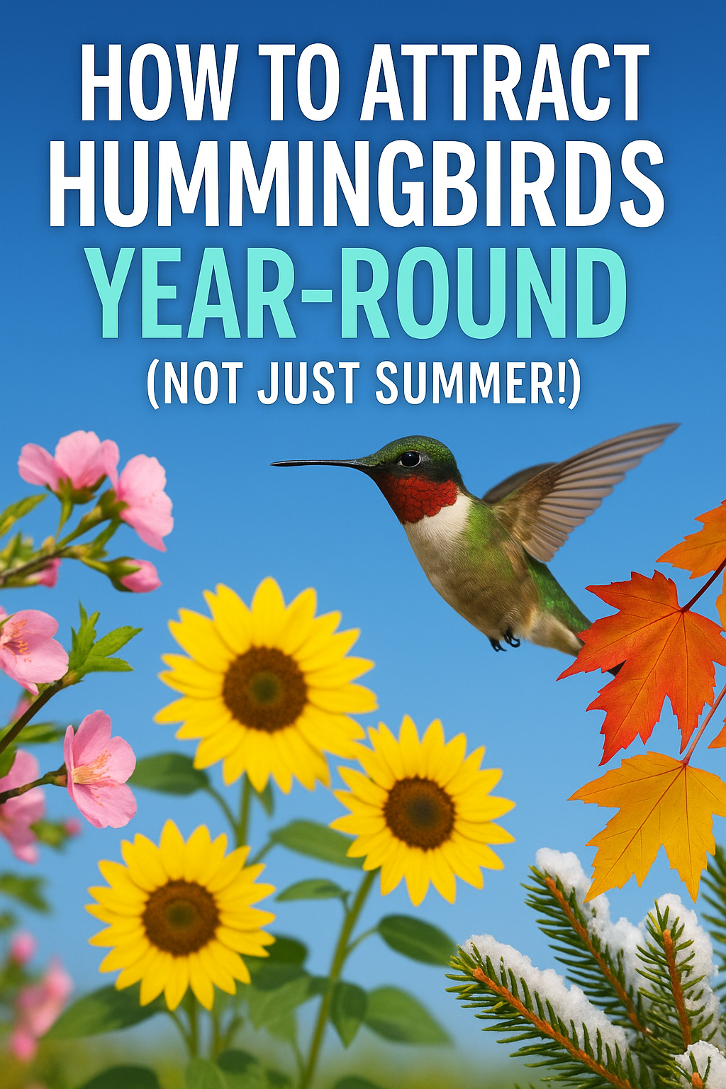 How to Attract Hummingbirds Year-Round (A Seasonal Guide) • Hummingbird ...