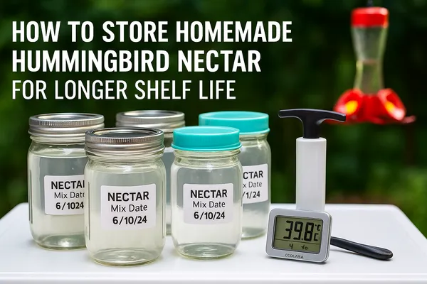 img of How to Store Homemade Hummingbird Nectar for Longer Shelf Life
