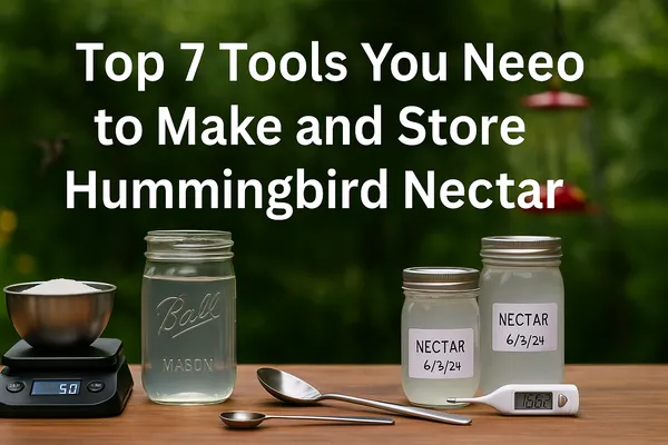img of Top 7 Tools You Need to Make and Store Hummingbird Nectar (Expert Picks)
