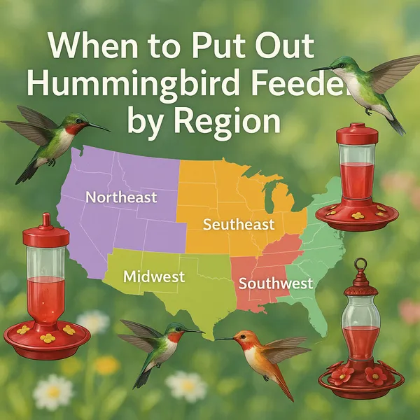 img of When to Put Out Hummingbird Feeders by Region – U.S. Calendar & Amazon Models