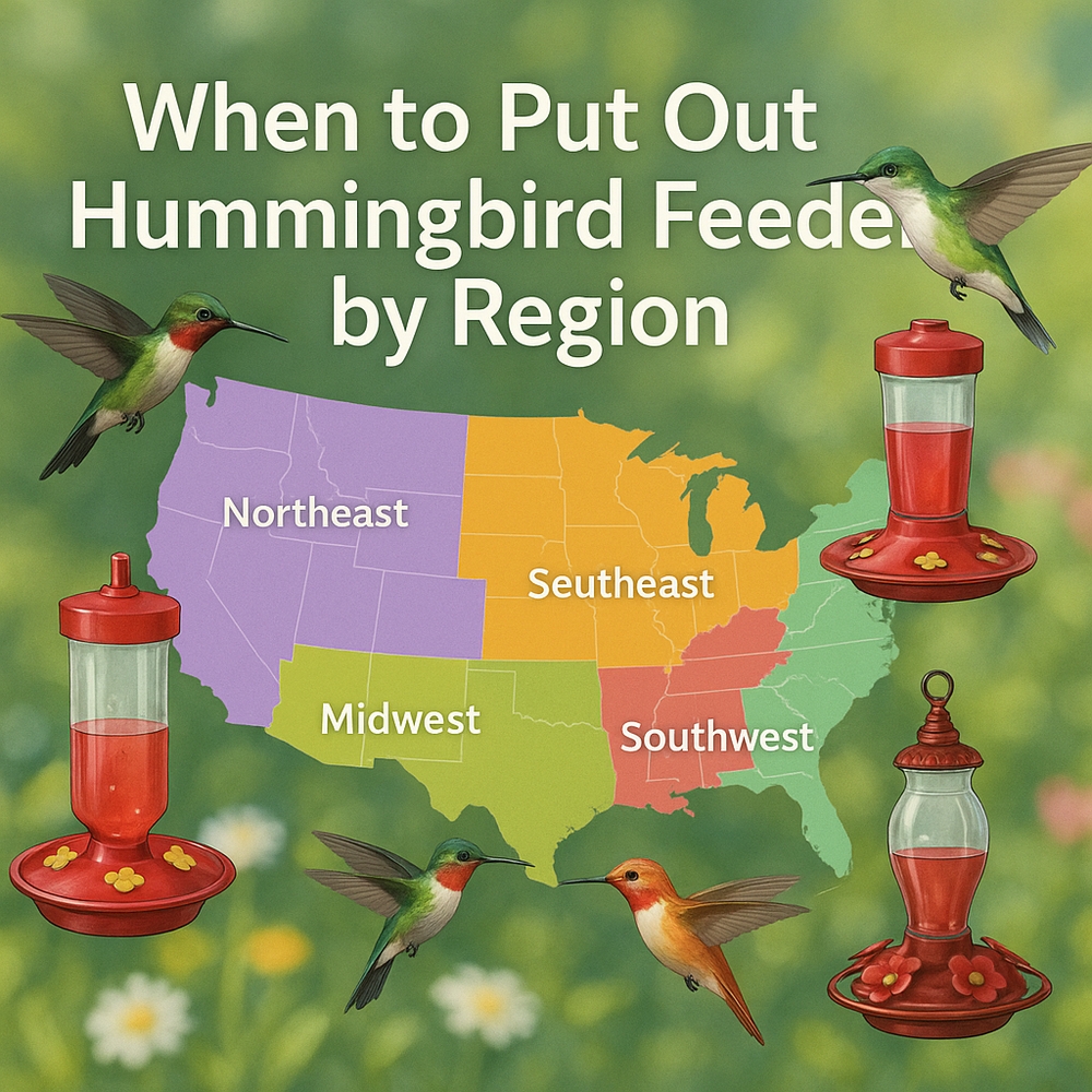 img of When to Put Out Hummingbird Feeders by Region – U.S. Calendar & Amazon Models